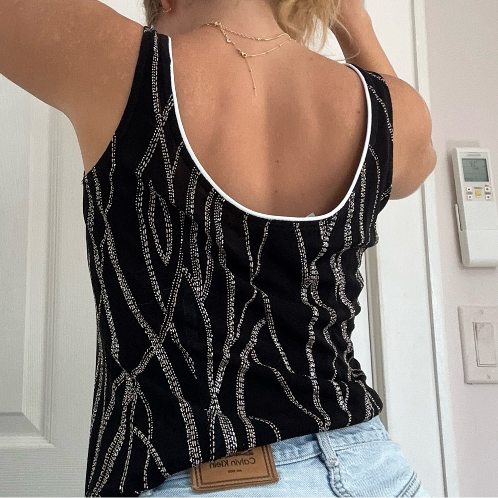 Sparkly 2000s y2k vintage top - Picture 3 of 6